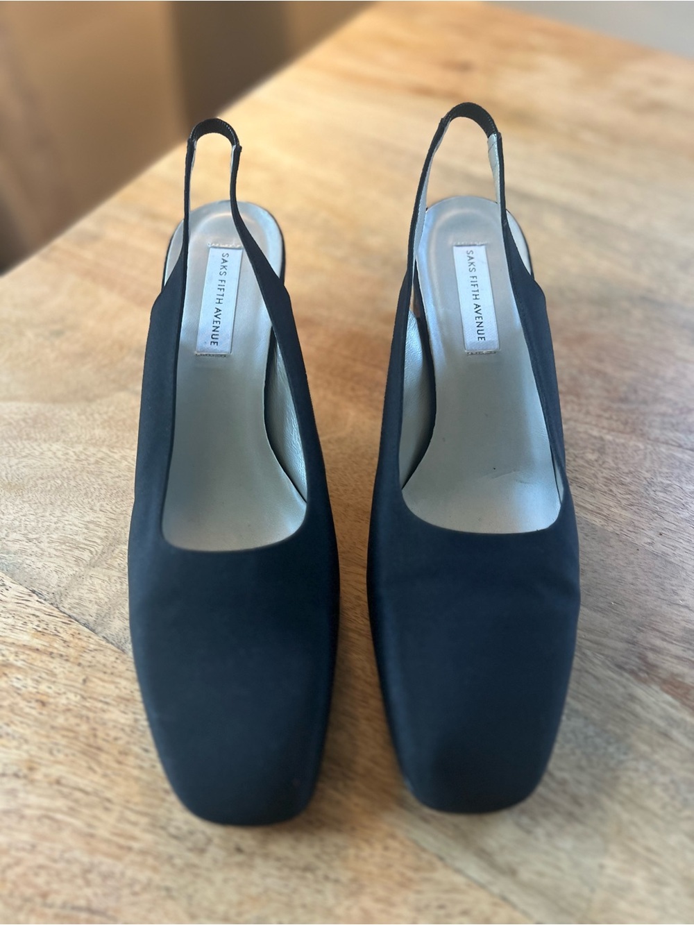 Saks Fifth Avenue Black Slingback Pumps size 11